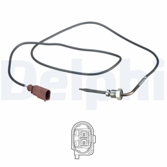 Фото датчик температури вiдпрацьованих газiв Delphi TS30169 Датчик температури вiдпрацьованих газiв Delphi TS30169