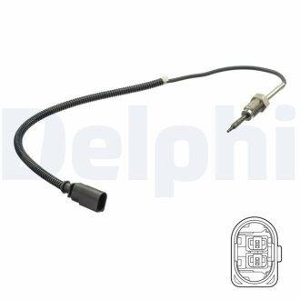 Фото датчик температури вiдпрацьованих газiв Delphi TS30172 Датчик температури вiдпрацьованих газiв Delphi TS30172