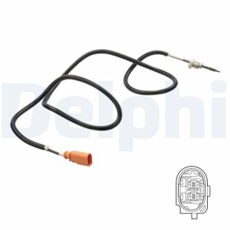 Фото датчик температури вiдпрацьованих газiв Delphi TS30181 Датчик температури вiдпрацьованих газiв Delphi TS30181