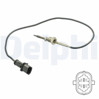 Фото датчик температури вiдпрацьованих газiв Delphi TS30201 Датчик температури вiдпрацьованих газiв Delphi TS30201