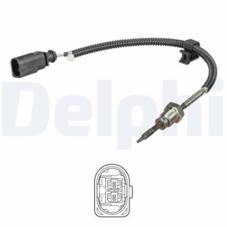 Фото датчик температури вiдпрацьованих газiв Delphi TS30258 Датчик температури вiдпрацьованих газiв Delphi TS30258