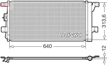Радиатор кондиционера DENSO DCN02049