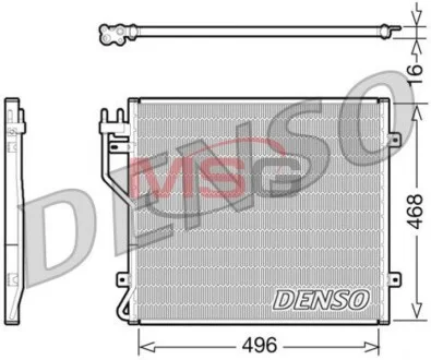 Радіатор кондицінера CHEROKEE 05- DENSO DCN06010