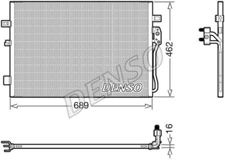 Конденсер кондиціонера DENSO DCN09145