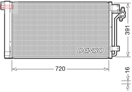 Радiатор кондицiонера DENSO DCN32020