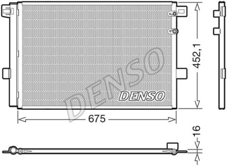 Конденсер кондиціонера DENSO DCN32065