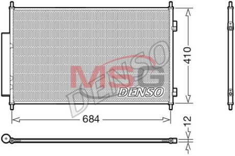 Конденсер кондиціонера DENSO DCN40027 (фото 1)