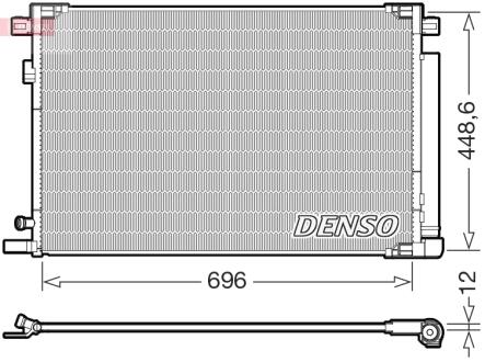 Фото радіатор кондиціонера DENSO DCN50128 Радіатор кондиціонера DENSO DCN50128