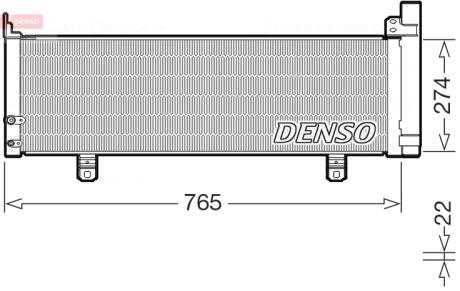 Радіатор кондиціонера DENSO DCN50129