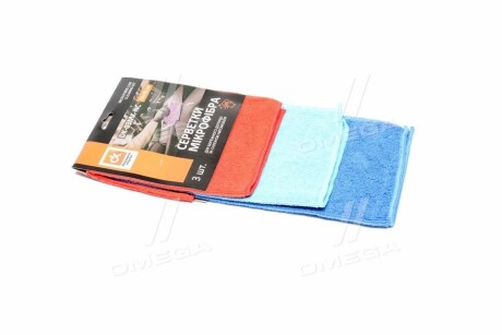 Серветки мікрофібра 30х30 см., 3 шт <ДК> Dk-дорожная карта DK-03MK-NC