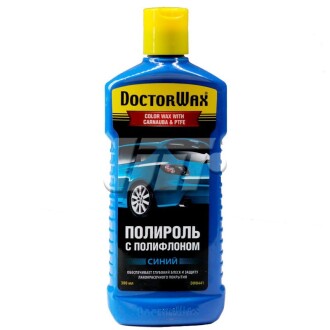 Кольорова поліроль із поліфлоном. Синя Doctorwax DW8441
