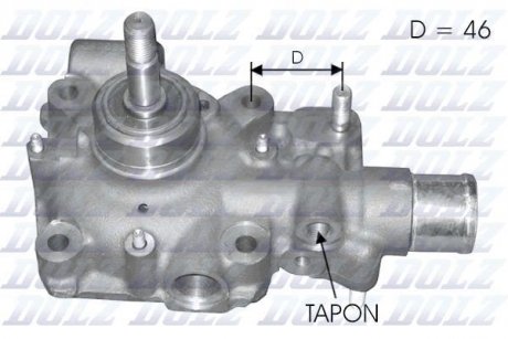 Насос системи охолодження DOLZ B121