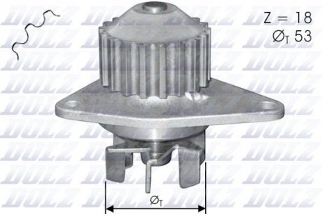 Насос системи охолодження DOLZ C114