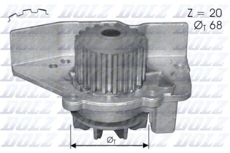 Помпа водяна DOLZ C118