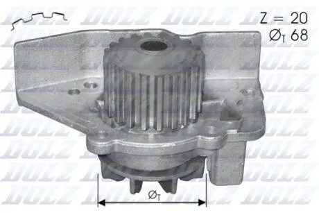 Водяний насос (вир-во) DOLZ C118