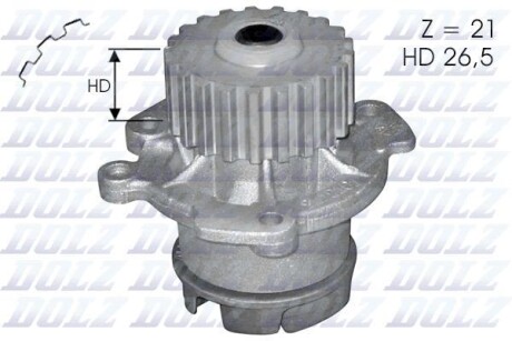 Помпа водяна DOLZ L123