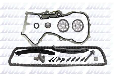 Комплект ланцюга ГРМ VAG 1.4/1,6 FSI з шестернями DOLZ SKCA008F