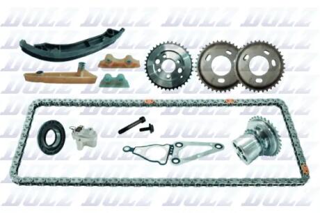 Комплект ланцюга ГРМ з шестернями FORD TRANSIT 2.2 TDCi 132 ланки DOLZ SKCF014