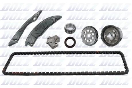 Комплект ланцюга ГРМ з ваносною шестернею HYUNDAI 1,4/1,6 G4FA/G4FC DOLZ SKCH015V