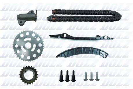 Комплект ланцюга ГРМ з шестернями OPEL/RENAULT 2,3dCi M9T 10- DOLZ SKCR030