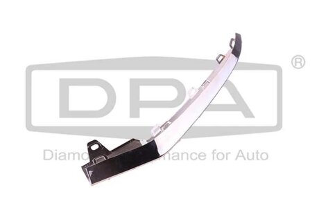 Окантовка для переднього бампера; права; плакована DPA 81018102