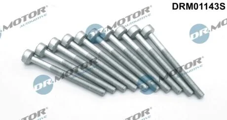 Комплект болтів з головкою системи TORX з чорного металу DR Motor DRM01143S