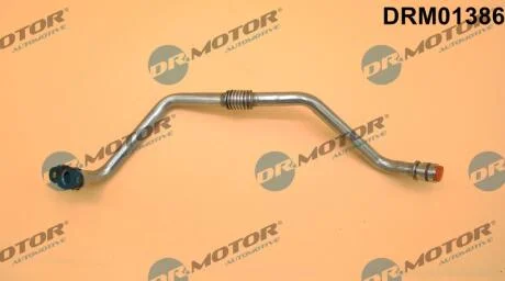 Трубка турбокомпрессора ДВЗ (чорний метал) DR Motor DRM01386