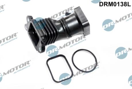Шланг вентиляції пластиковий з фітингами DR Motor DRM0138L