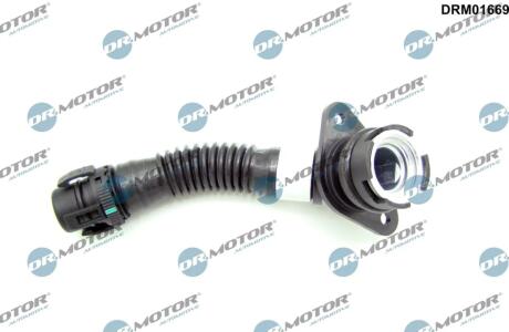 Шланг вентиляції пластиковий з фітингами DR Motor DRM01669