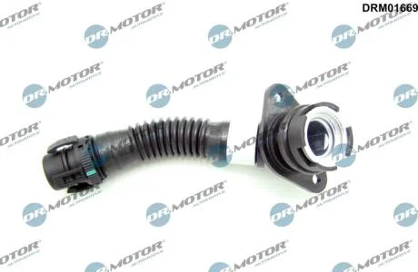Шланг вентиляції пластиковий з фітингами DR Motor DRM01669