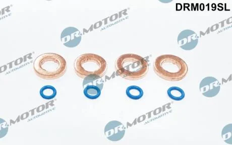 Комплект уплотнительных термошайб топливной форсунки DR Motor DRM019SL