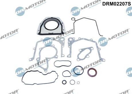 Комплект прокладок з різних матеріалів DR Motor DRM02207S