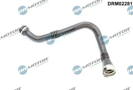 Повітряний патрубок турбонагнітача пластиковий без фітингів DR Motor DRM02281