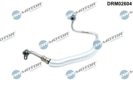 Трубка турбокомпрессора ДВЗ (чорний метал) DR Motor DRM02604