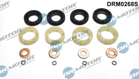 Комплект ущільнювачів з різних матеріалів DR Motor DRM0268S