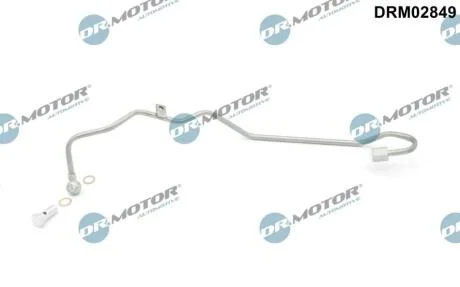 Трубка турбокомпрессора ДВЗ (чорний метал) DR Motor DRM02849