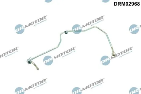 Трубка турбокомпрессора ДВЗ (чорний метал) DR Motor DRM02968
