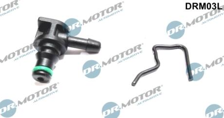 Штуцер пластиковий для паливних шлангів DR Motor DRM03L (фото 1)