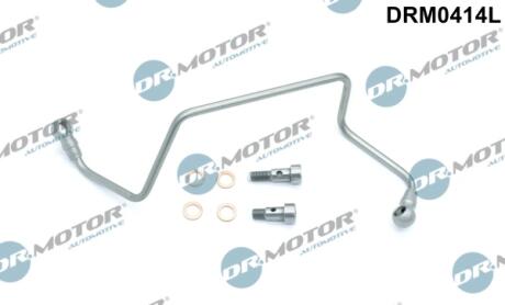 Трубка турбокомпрессора ДВЗ (чорний метал) DR Motor DRM0414L