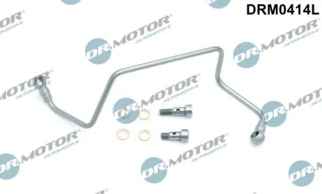 Трубка турбокомпрессора ДВЗ (чорний метал) DR Motor DRM0414L