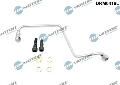 Трубка турбокомпрессора ДВЗ (чорний метал) DR Motor DRM0416L