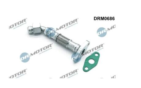 Трубка турбокомпрессора ДВЗ (чорний метал) DR Motor DRM0686