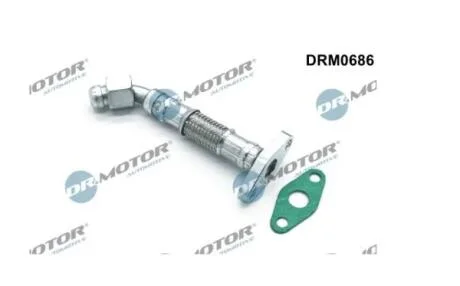 Трубка турбокомпрессора ДВЗ (чорний метал) DR Motor DRM0686