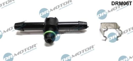 Штуцер пластиковий для паливних шлангів DR Motor DRM06T (фото 1)