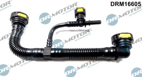 Шланг вентиляції пластиковий з фітингами DR Motor DRM16605