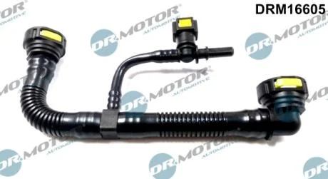 Шланг вентиляції пластиковий з фітингами DR Motor DRM16605