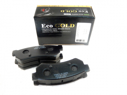 Колодка тормозная задняя (нов.образца) Лачетти 07- ECO GOLD EC1257 (фото 1)