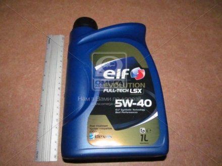Олива моторн. Evolution FULL-TECH LSX 5W-40 (Каністра 1л) ELF 194891