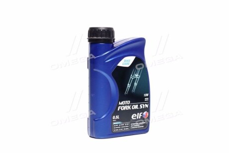 Олива гідравл. MOTO FORK OIL SYN 10W (Каністра 0.5л) для вилок та амортизаторів ELF 213966