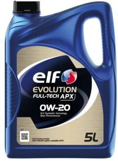 Олива моторна Evolution FULL-TECH APX 0W-20 (Каністра 5л) ELF 214238